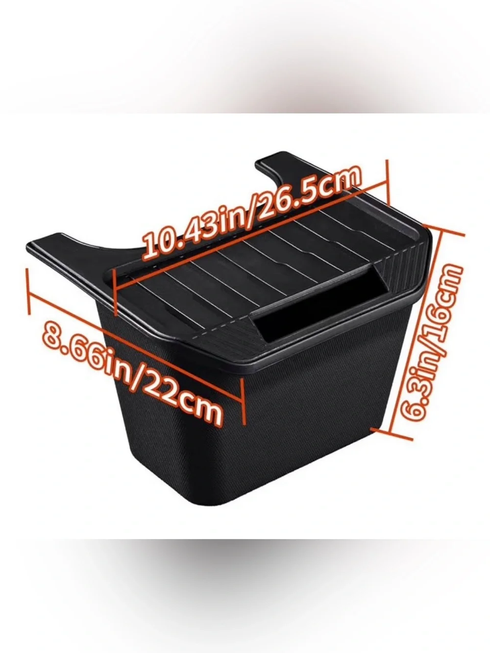 GEEDAR Tesla SUV Model Y Rear Console Storage Organizer/Trash Bin 2020-2024